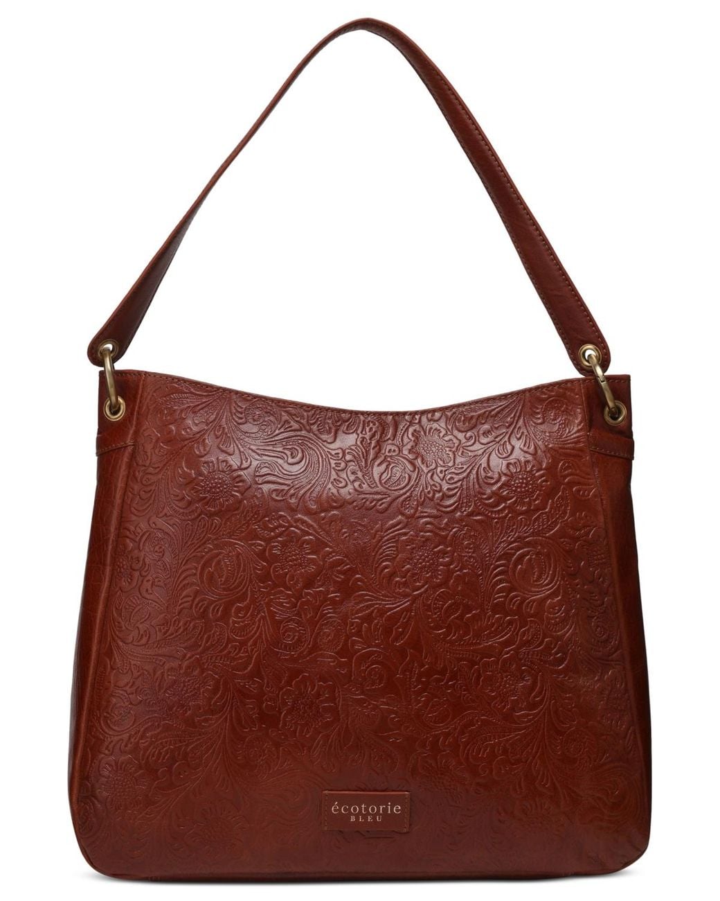 Écotorie Johnson Genuine Leather Shoulder Bag in Red | Lyst