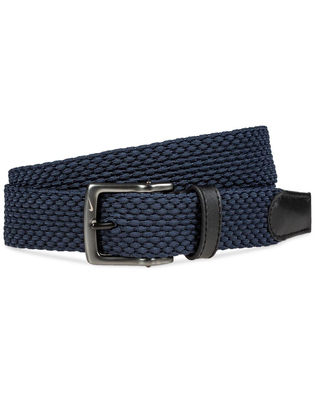 Nike Leather Gflex Stretch Woven Belt in Navy (Blue) for Men | Lyst