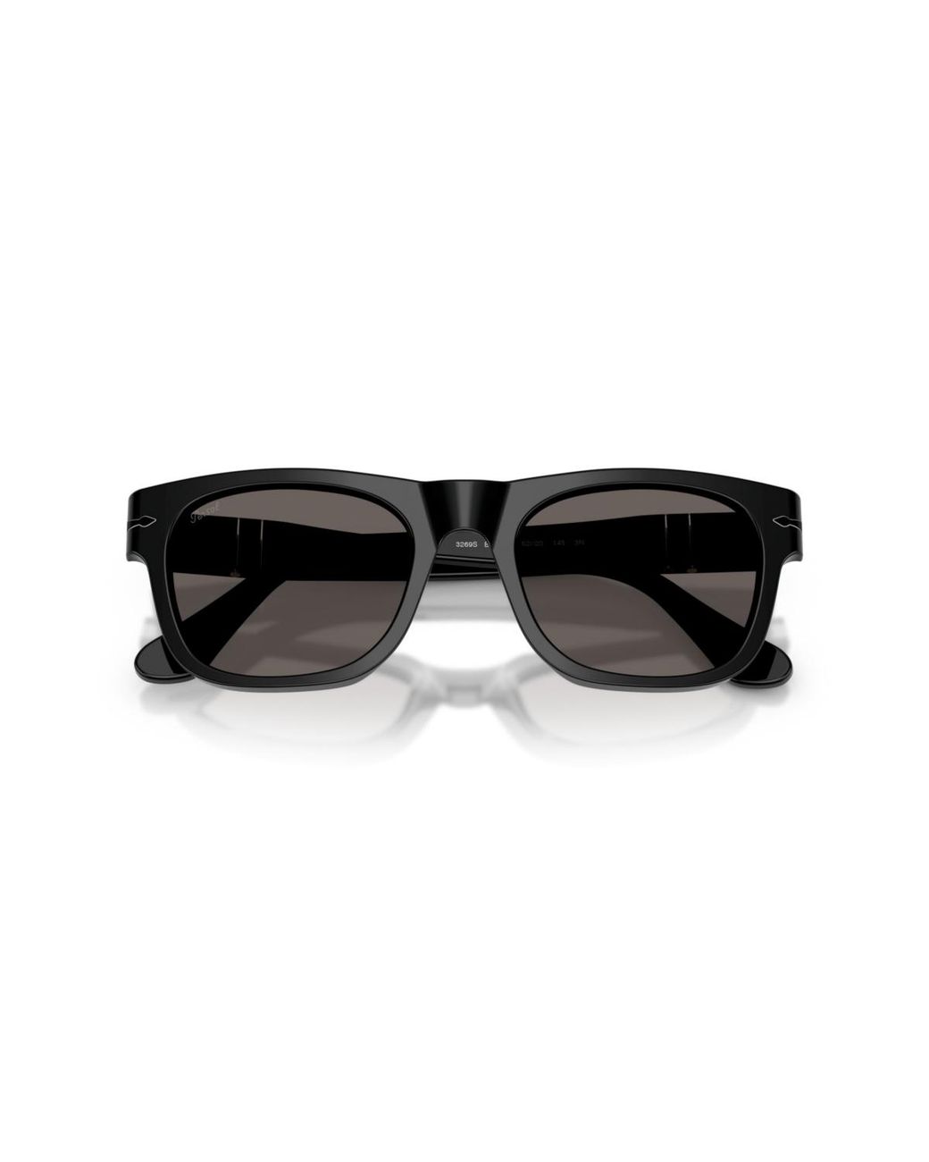 Persol Black Rectangle Sunglasses