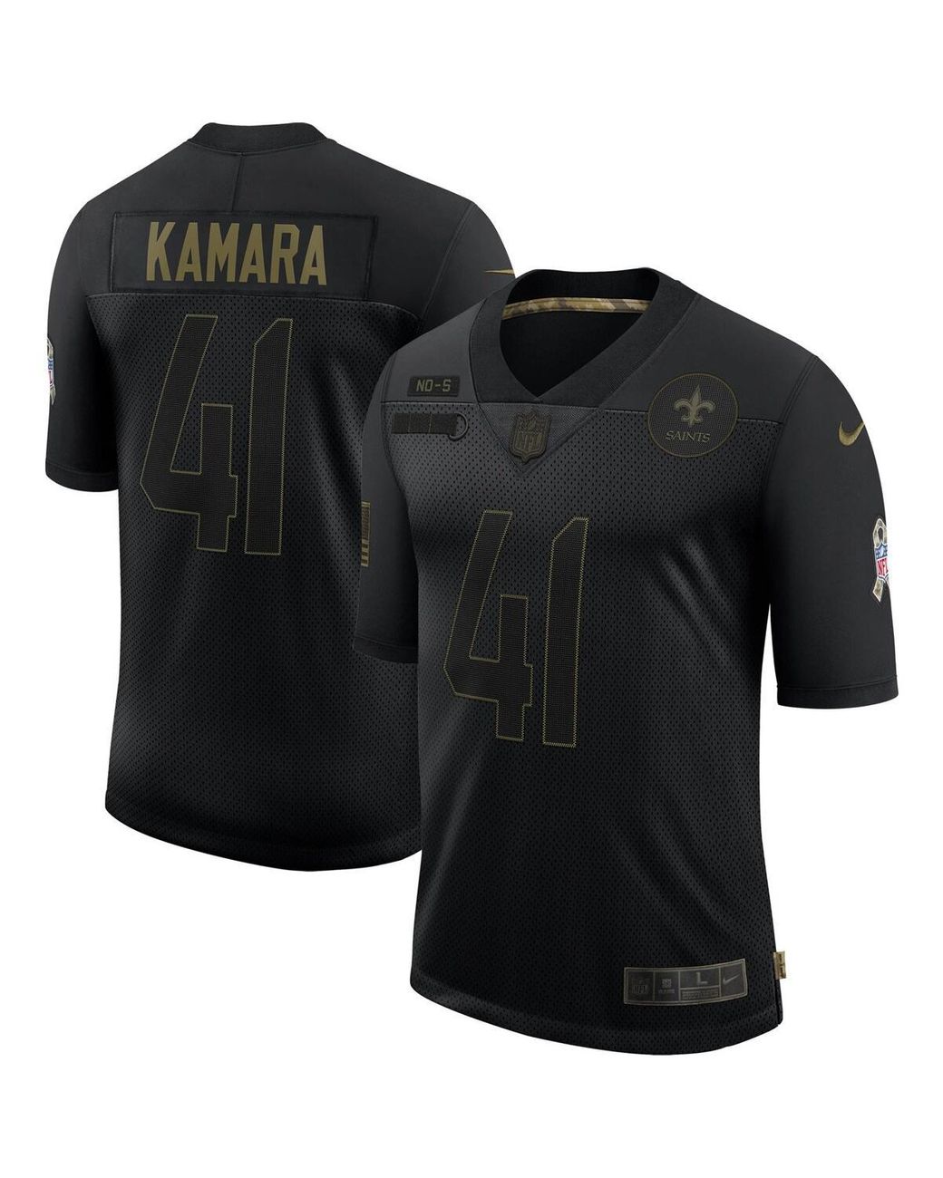 Nike Alvin Kamara New Orleans Saints 2020 Salute To Service Limited Jersey in Black for Men Lyst