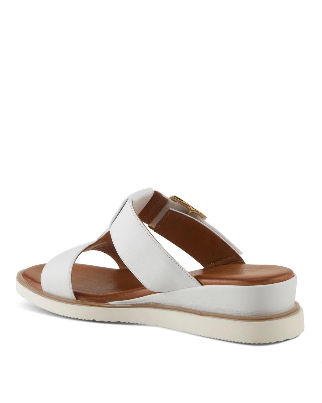 Spring Step Brown Seaport Wedge Sandal