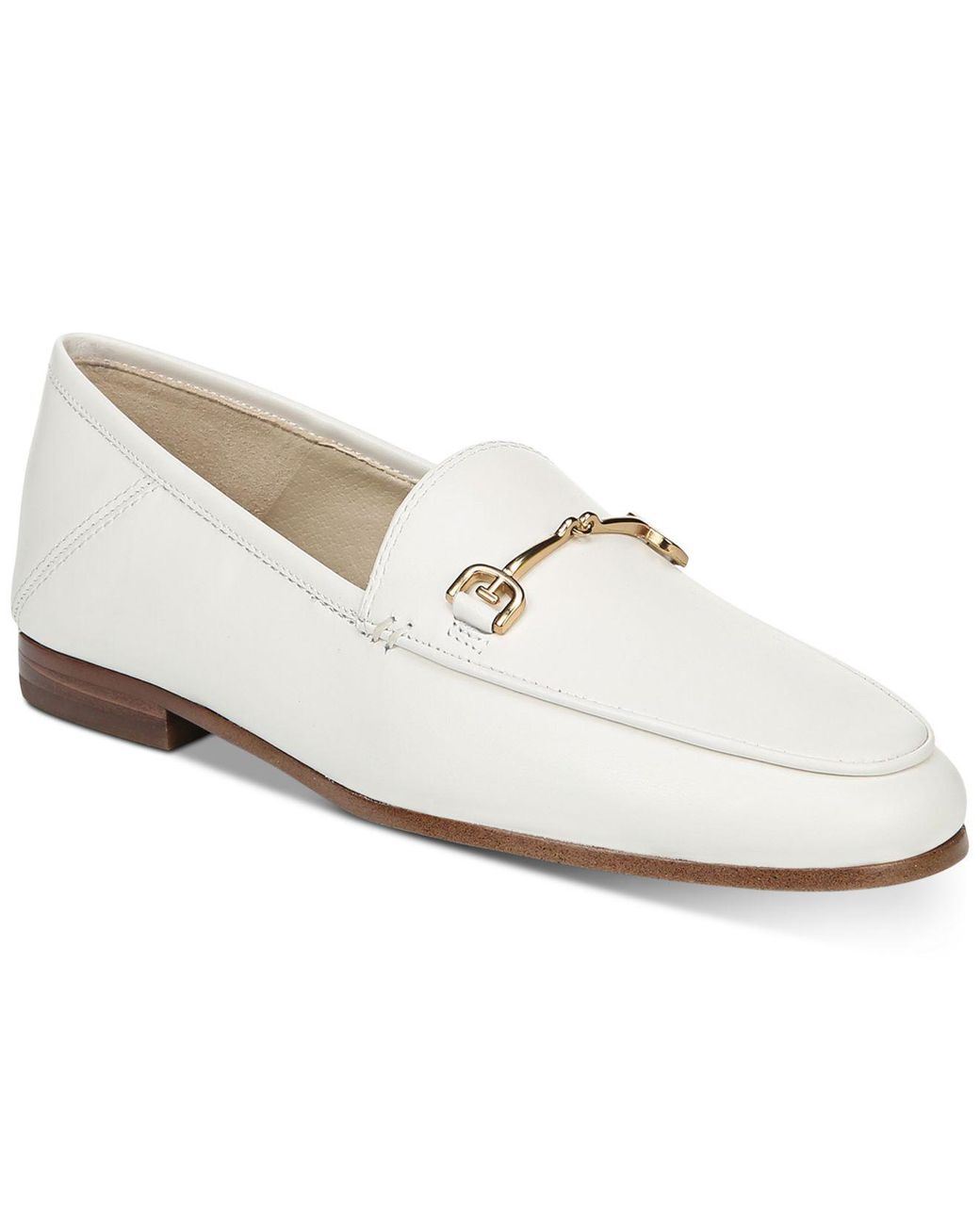 white sam edelman loafers