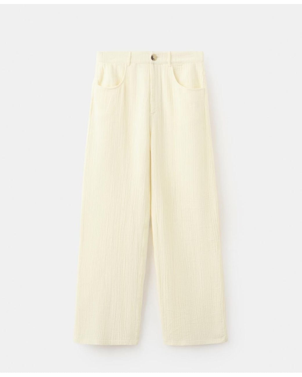 Mango Natural Balloon Crinkle Pants