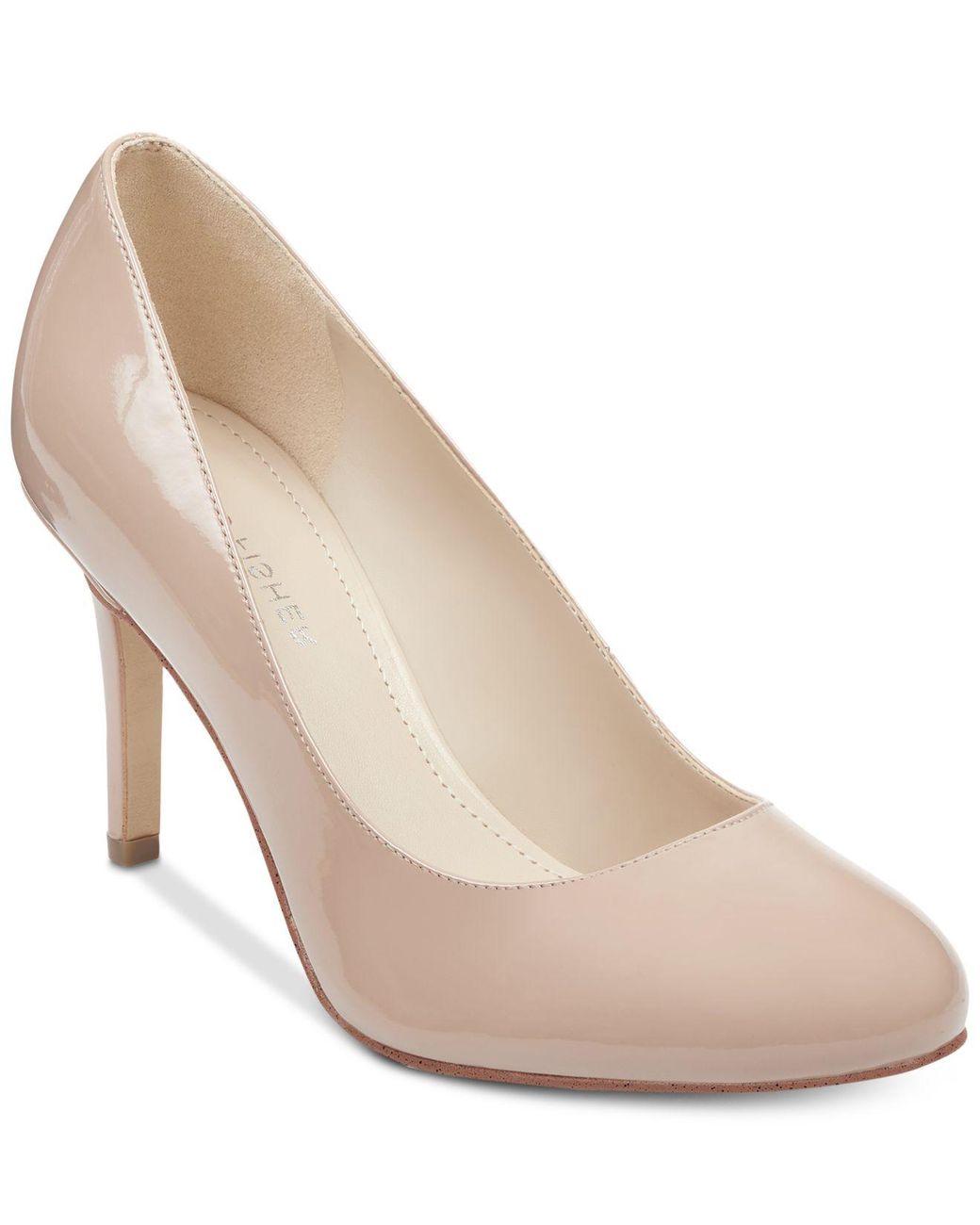 Nude round deals toe pump