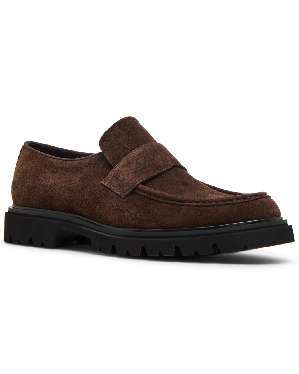 Steve Madden Brown Riker Round Toe Loafers for men