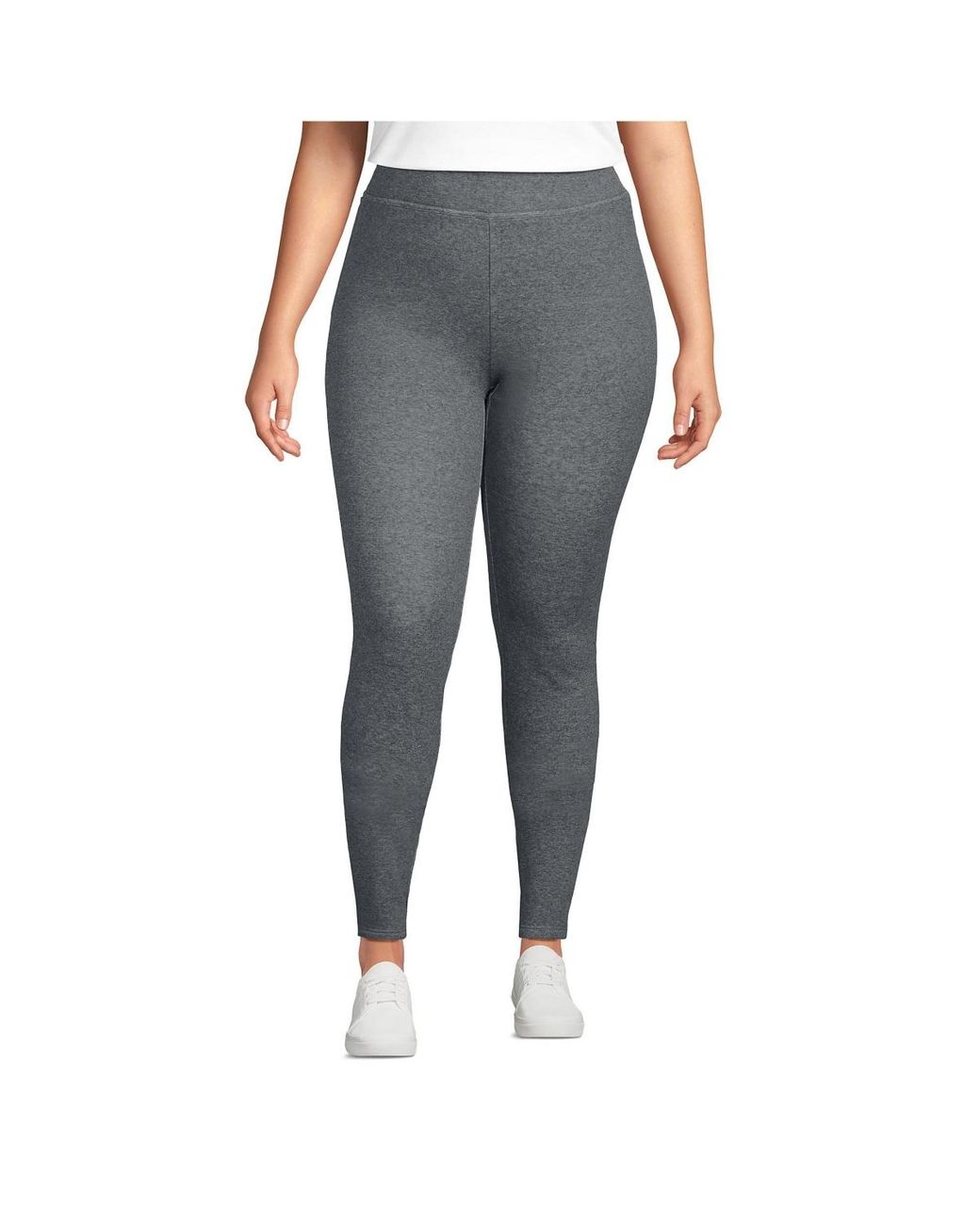 Lands end top fleece lined leggings