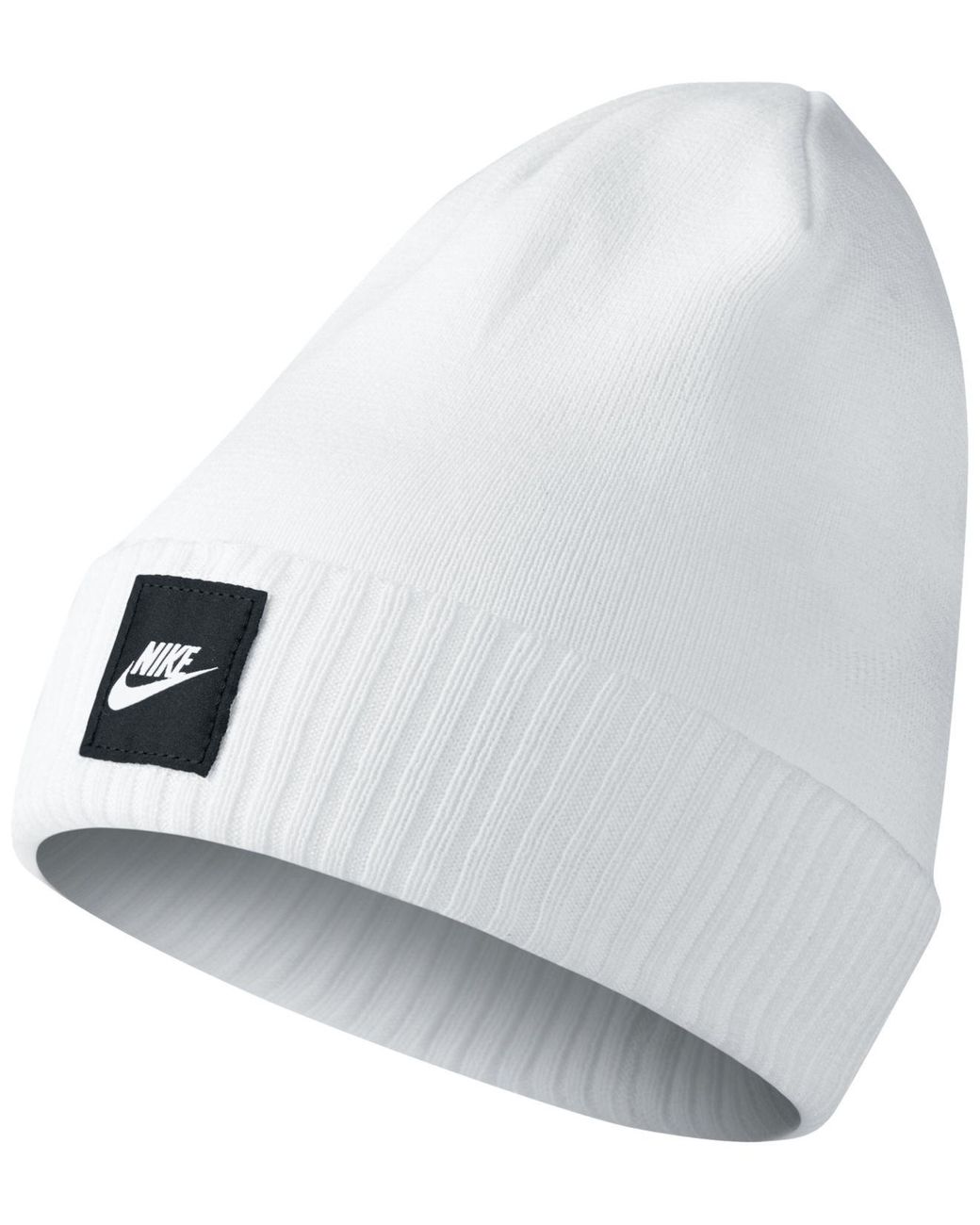 Nike Futura Cuff Beanie in White for Men | Lyst