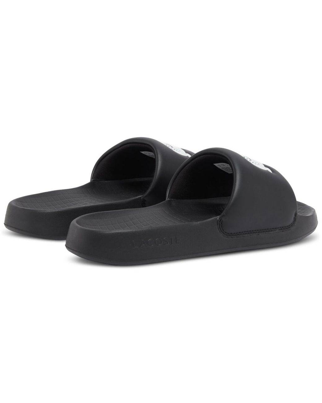 Lacoste White Logo Serve Slides 1.0 for men