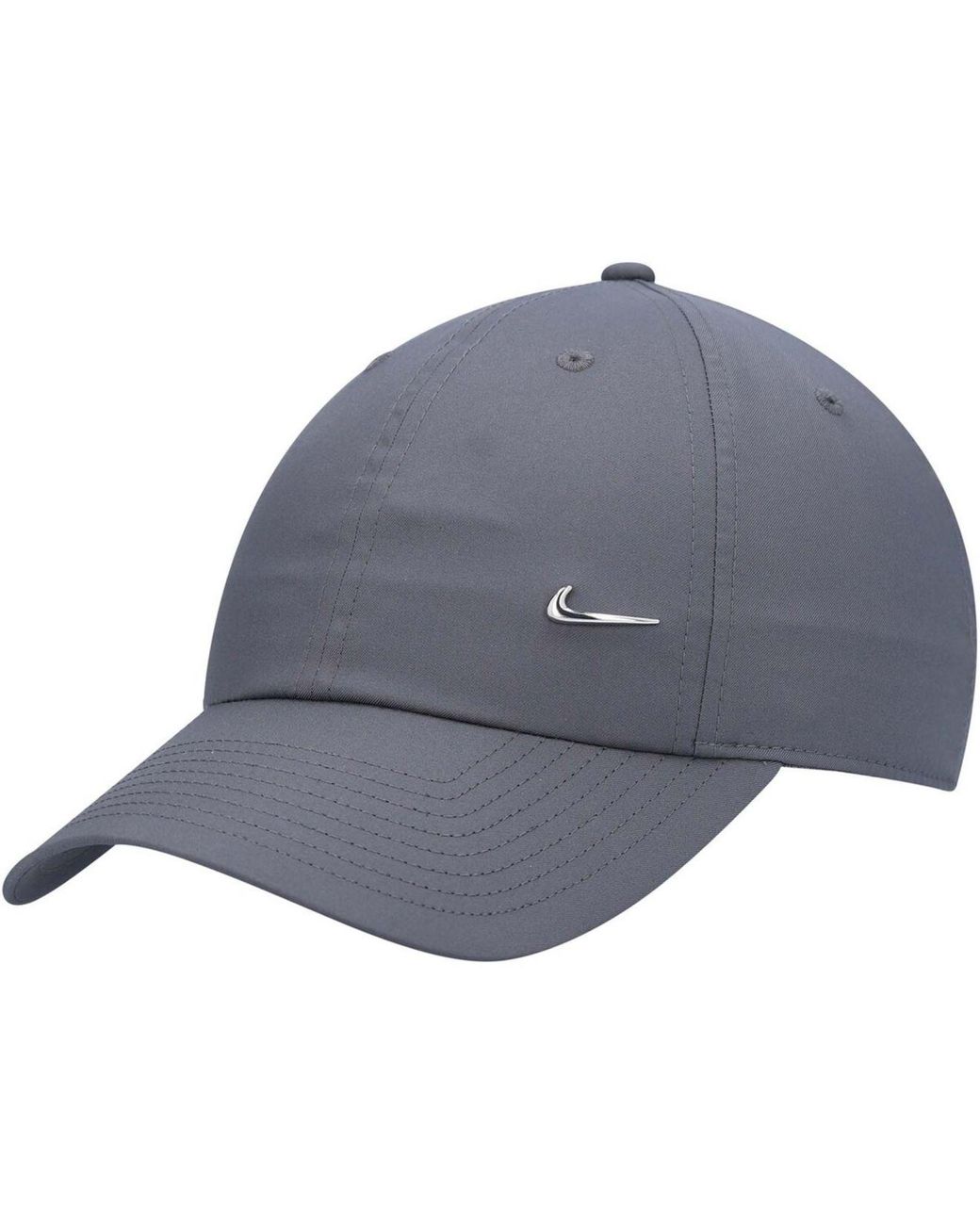 Nike Synthetic Metal Swoosh Cap in Grey 