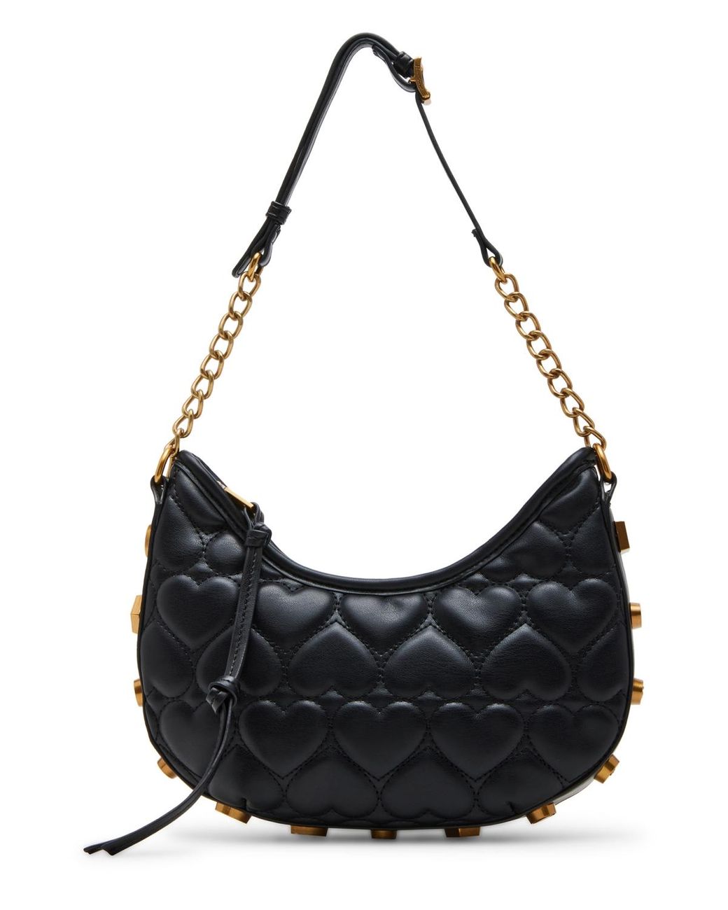 ★EMIS★ HEART QUILTED SHOULDER BAGBLACK m1037_1334845 HEART QUILTED SHOULDER BAG-BLACK - EMIS