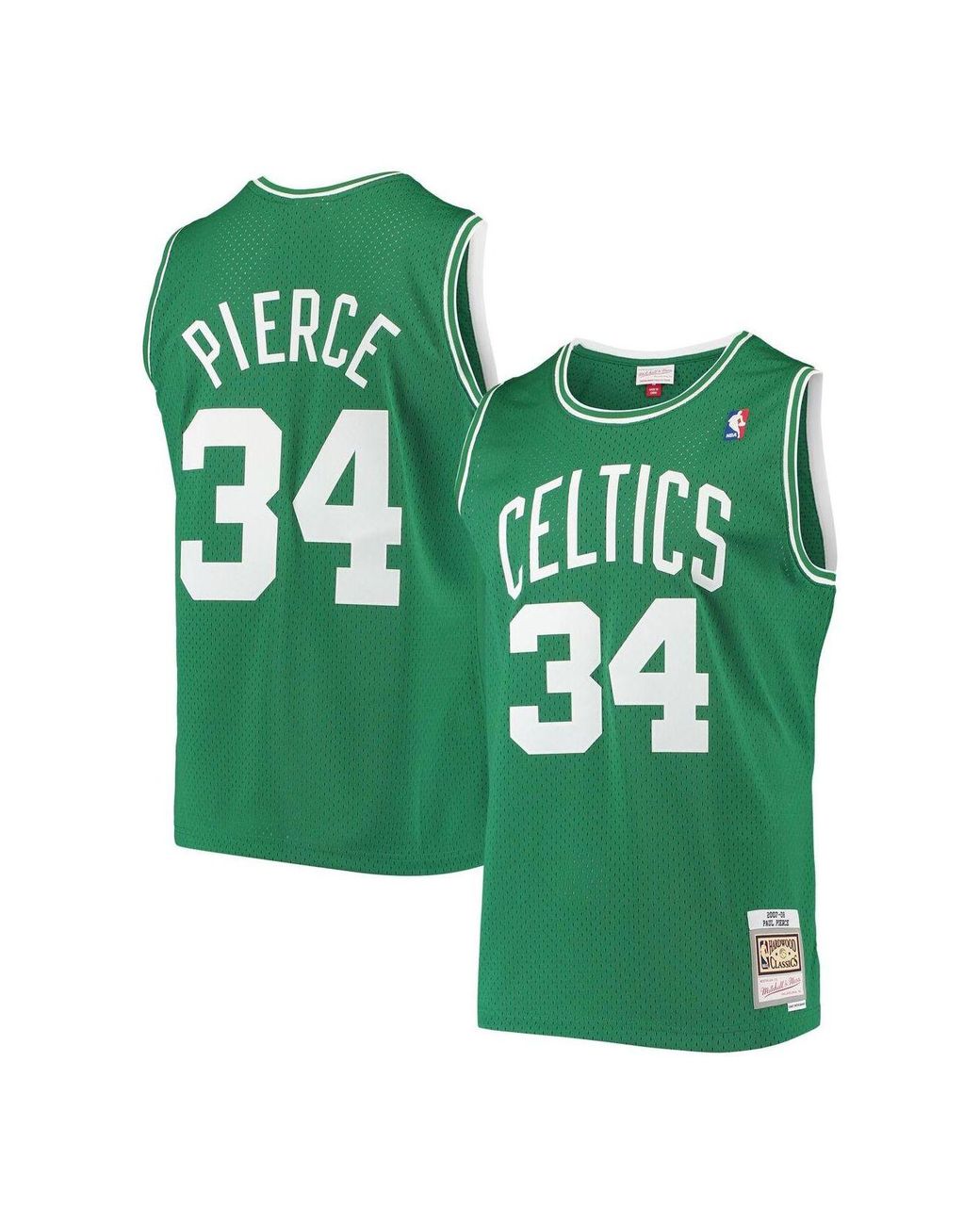 Mitchell & Ness Paul Pierce Kelly Green Boston Celtics 2007-08 Hardwood ...