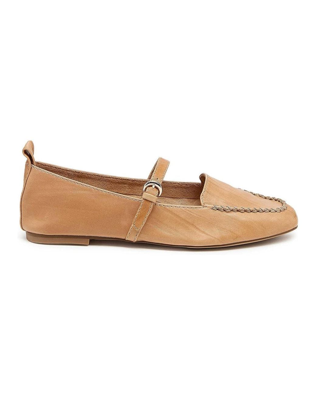 Square Dagger Kelsi Dagger Brooklyn Ferry Square-toe Leather Mary Jane Flats in White ...