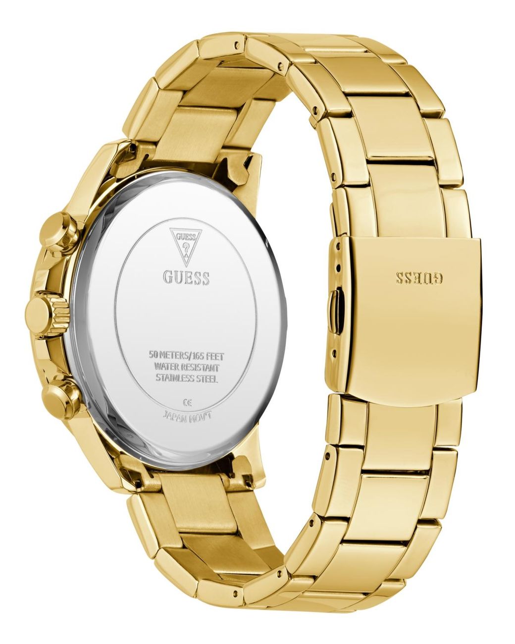Guess Metallic Multi-function Stainless Steel Watch for men