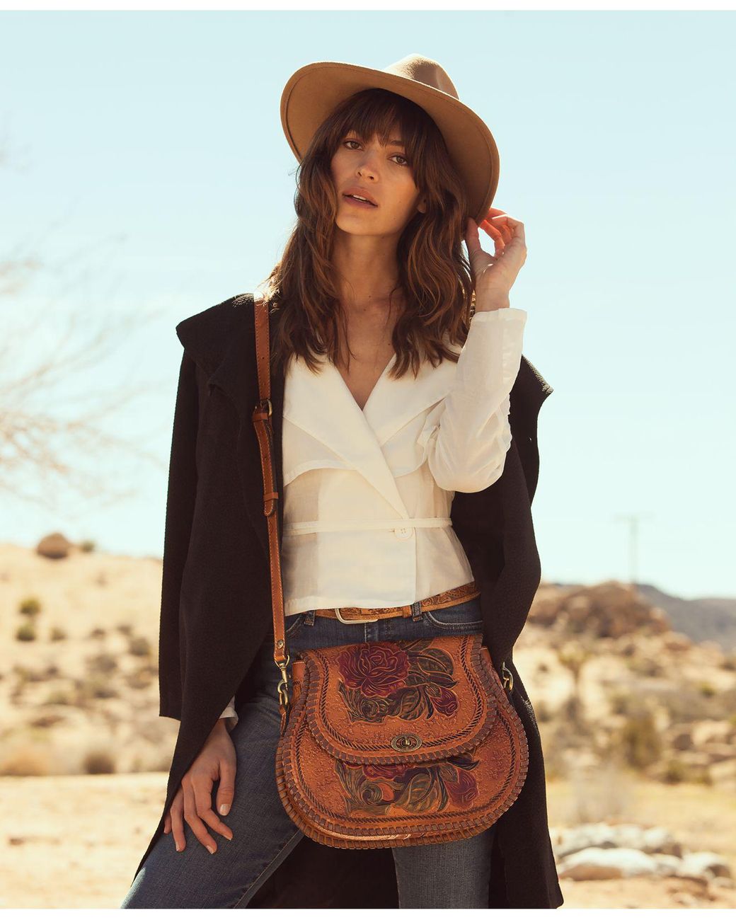 Patricia Nash Arezzo Painted Saddle Bag in Metallic Lyst
