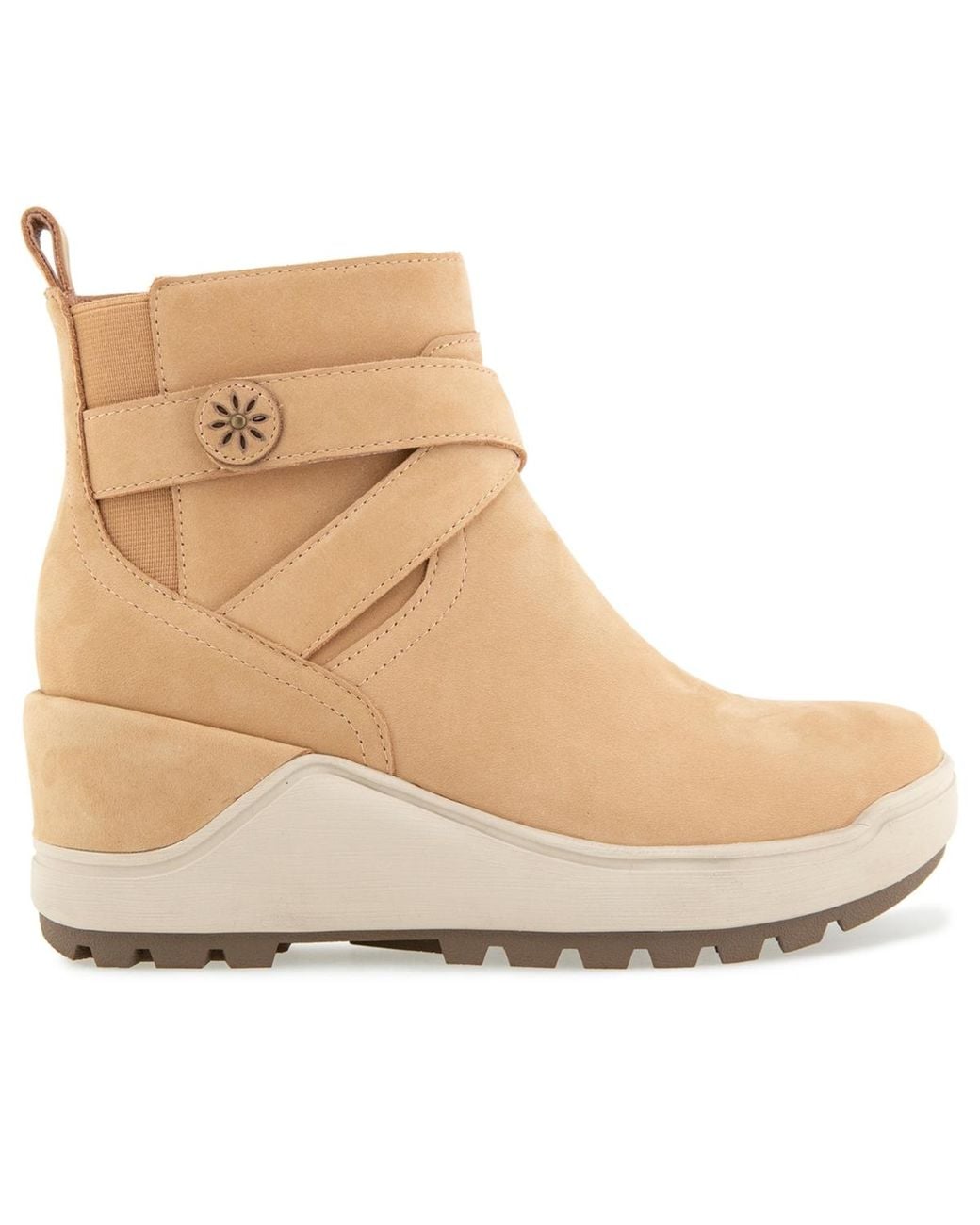 Jambu Natural Pattie Round Toe Ankle Booties