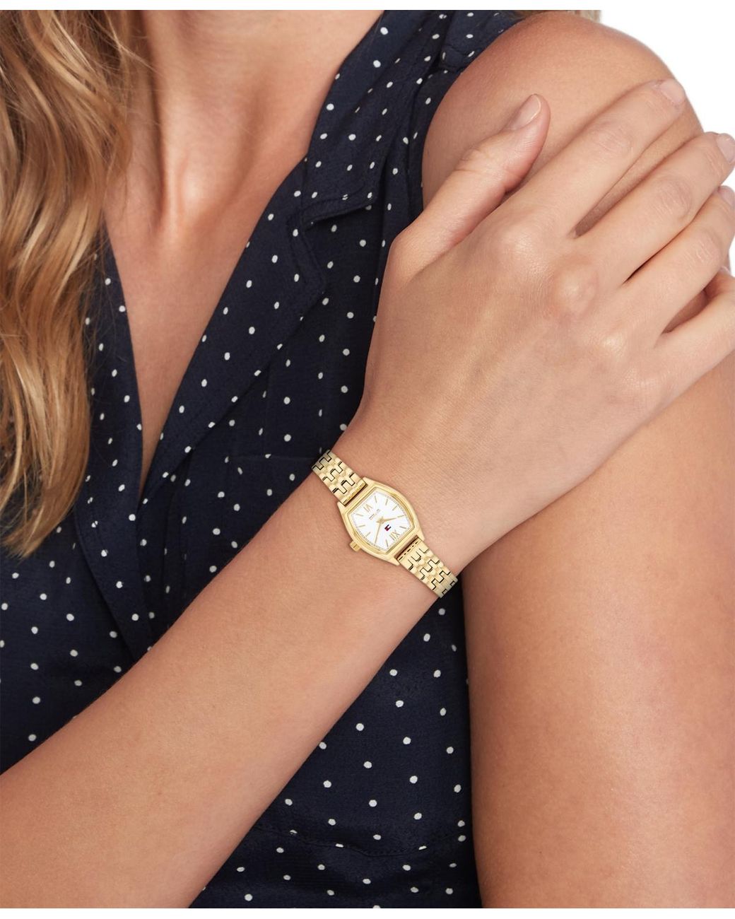 Tommy Hilfiger Metallic Quartz Tone Stainless Steel Bracelet Watch