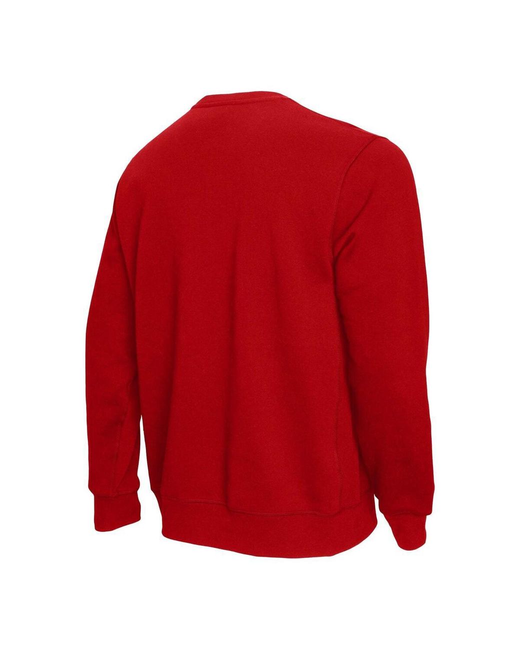 Mitchell & Ness Red Wisconsin Badgers Elite Script Pullover Sweatshirt for men