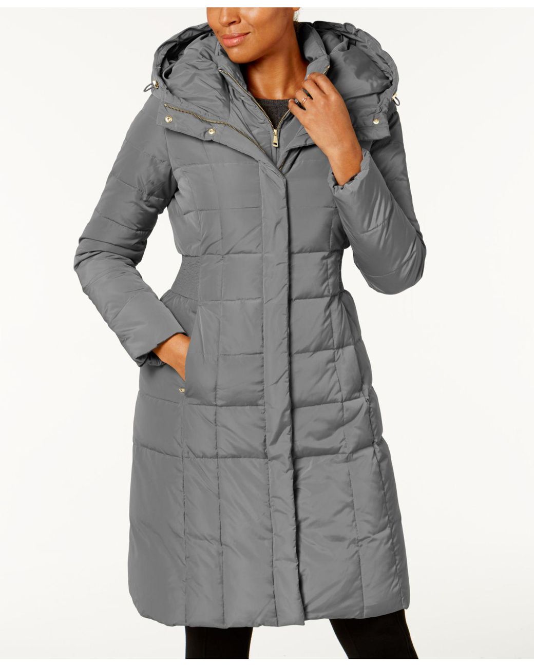 Cole Haan Petite Layered Down Puffer Coat | Lyst