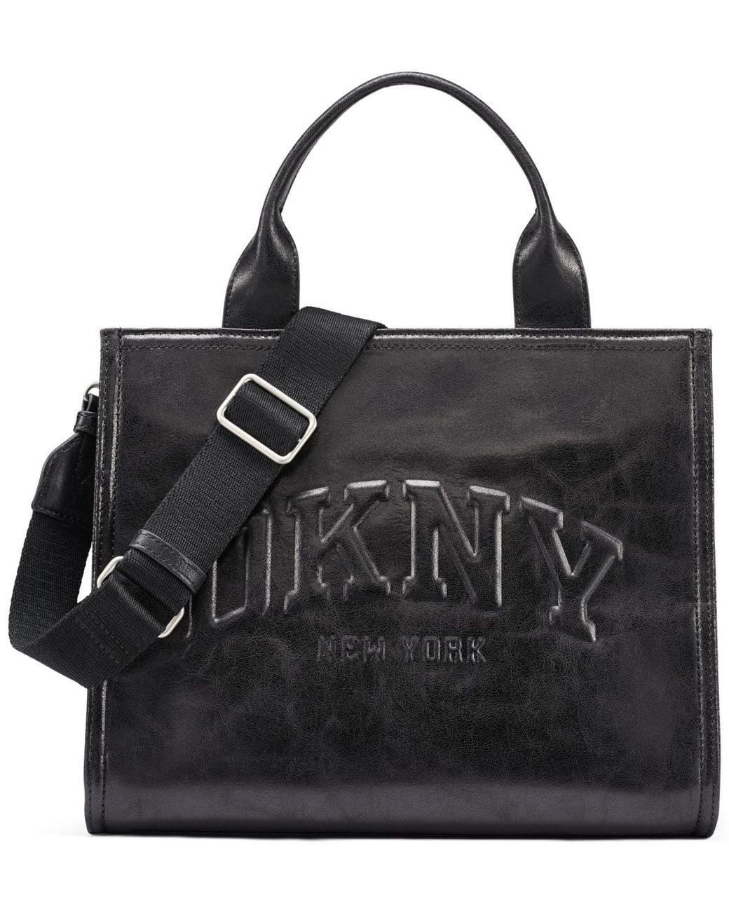 DKNY Black Hadlee Medium Zipper Tote