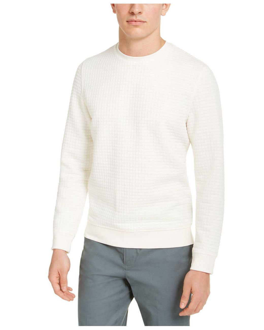 Alfani Mens Angled Colorblocked Pullover Sweater