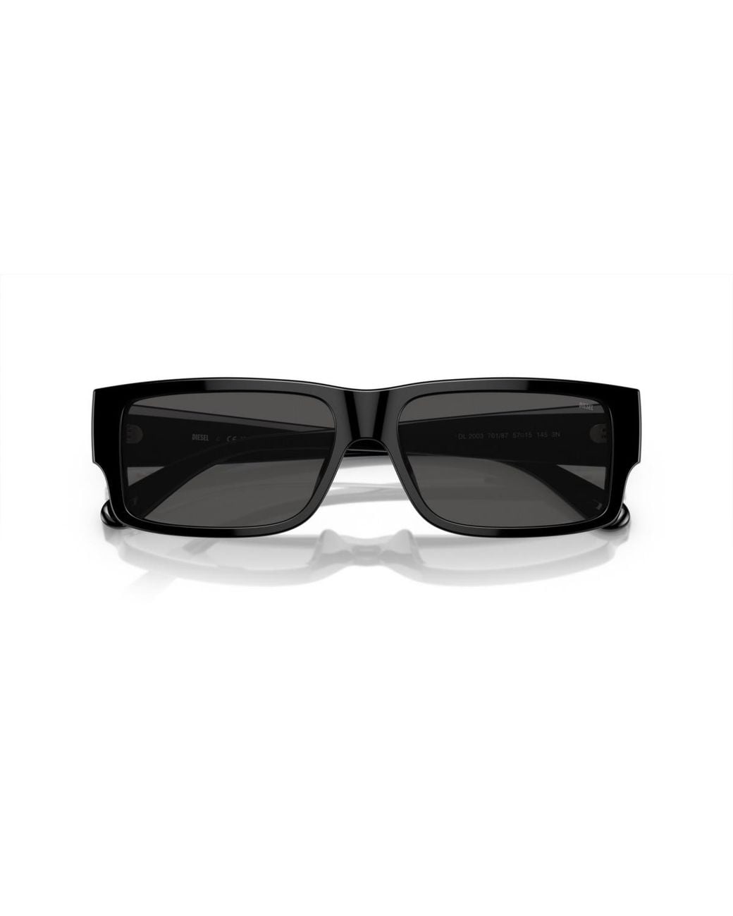 DIESEL Black Rectangle Sunglasses for men