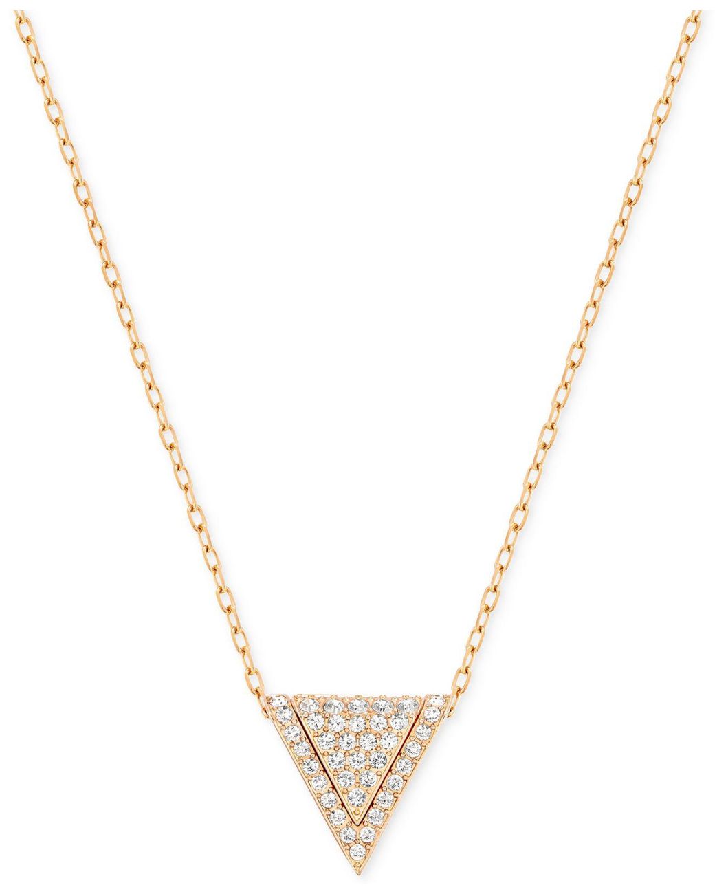 Swarovski Rose Gold-tone Pavé Triangle 