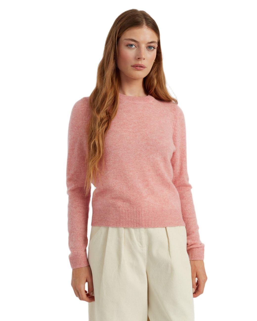 Chinti & Parker Red Chinti And Parker Cloud Cashmere Cropped Pullover