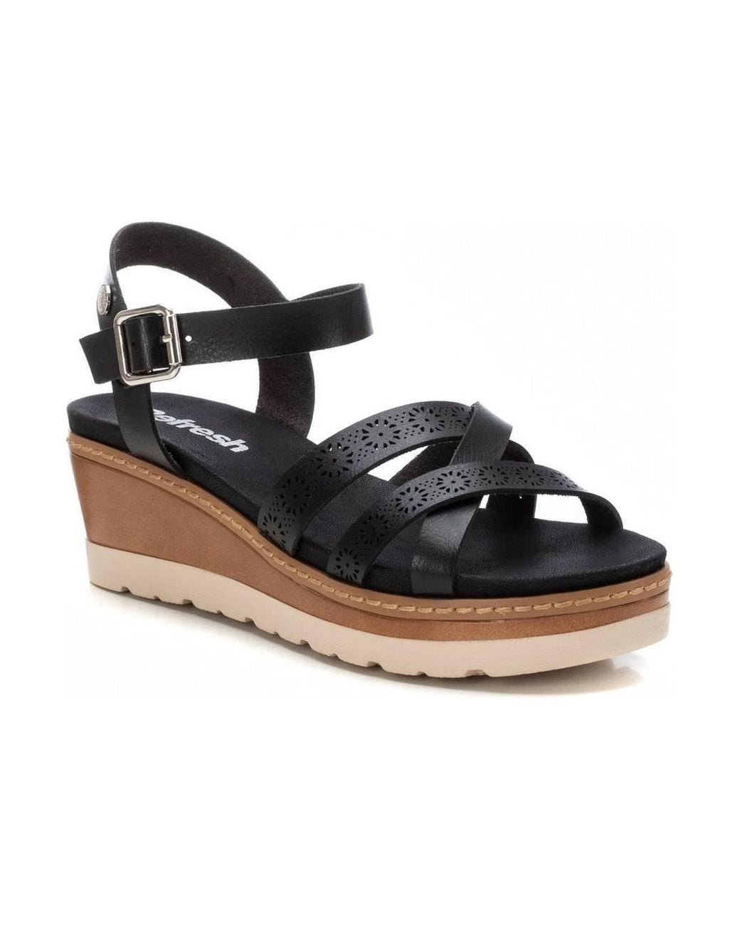 Xti Black Refresh By Flat Sandals