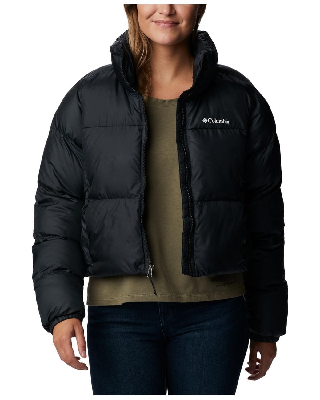 Columbia Blue Puffect Cropped Jacket