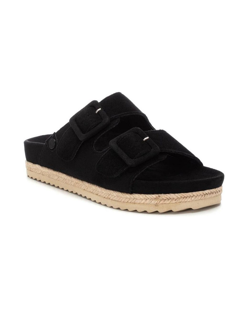 Xti Black Refresh Collection Flat Sandals