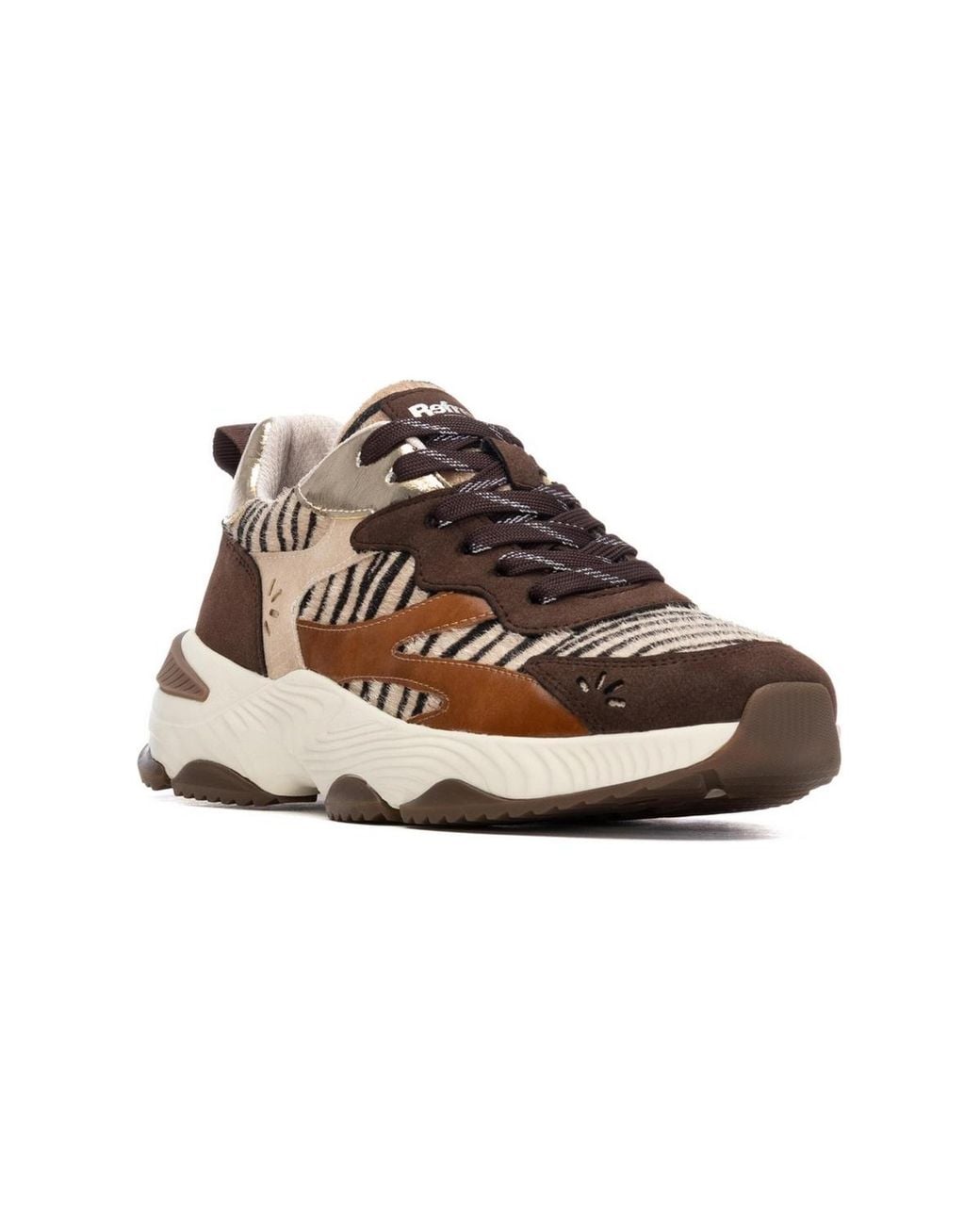 Xti Brown Refresh Platform Slip-resistant Sneakers