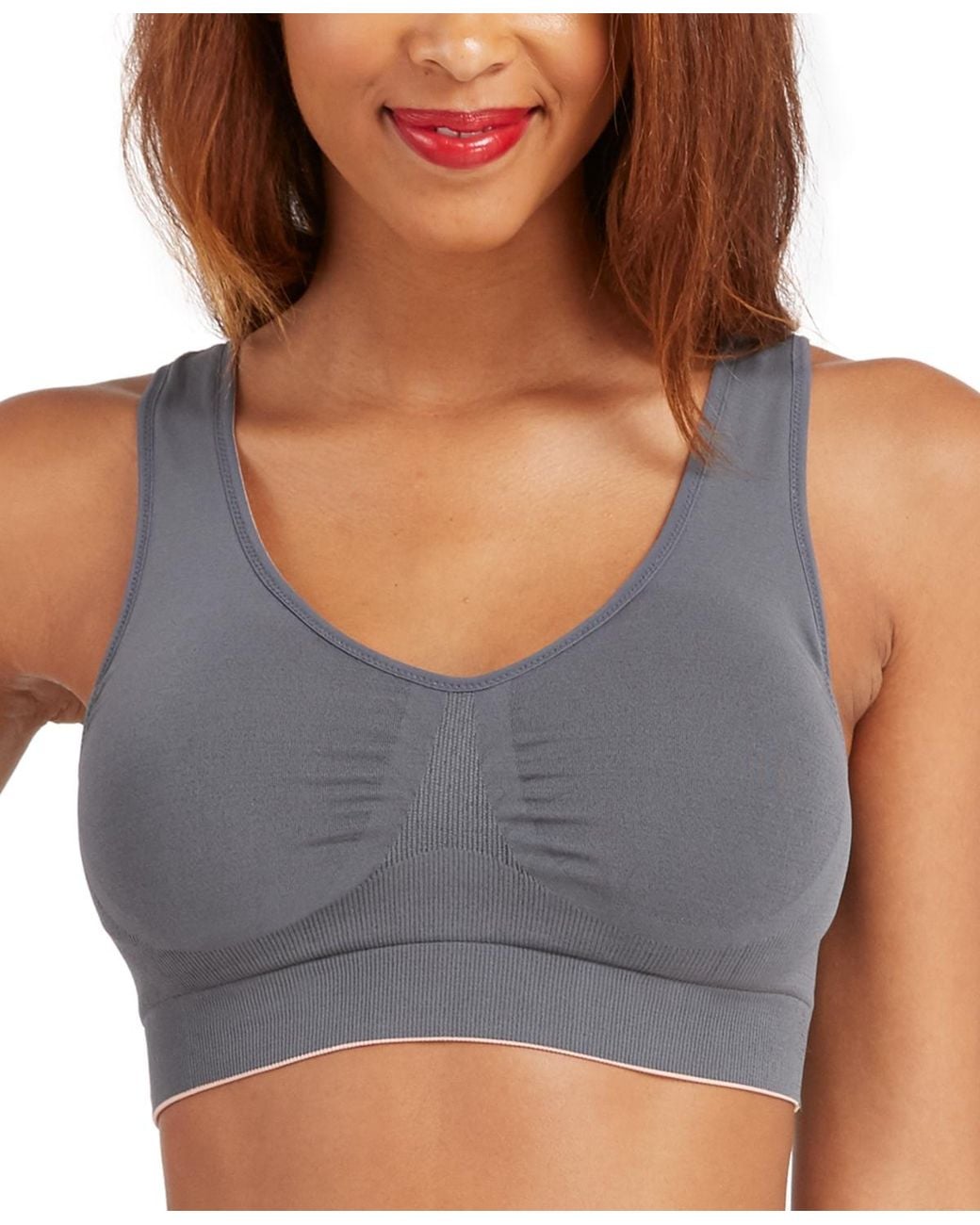 Spanx Brown Stretchable Ribbed Bra