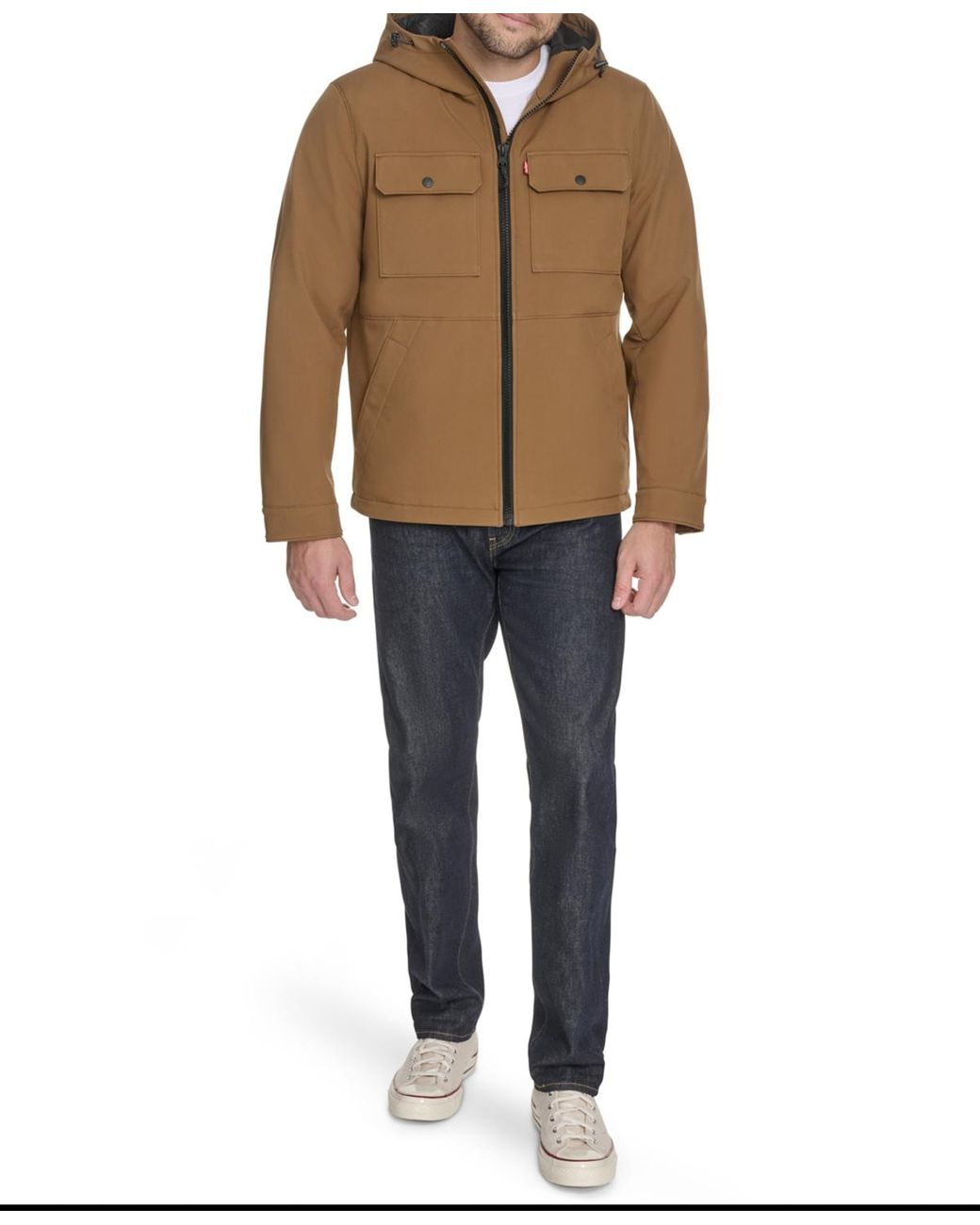 Levi's Brown Rib Stop Softshell for men