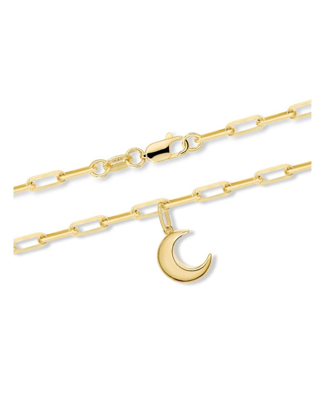 DEVATA Metallic Crescent Moon Charm