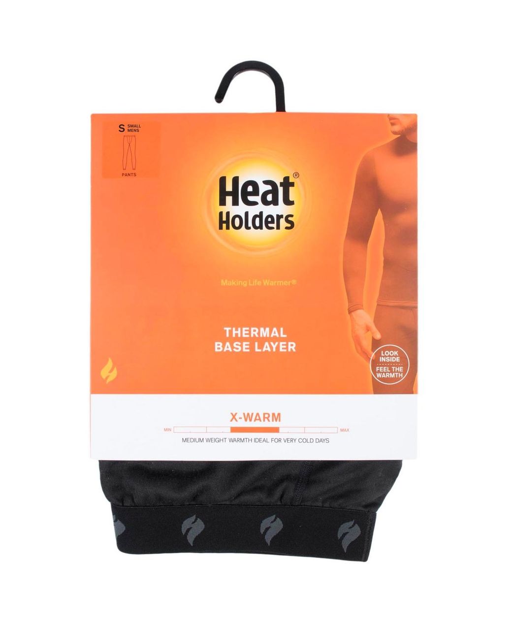 Heat Holders Orange X-warm Base Layer Bottoms for men