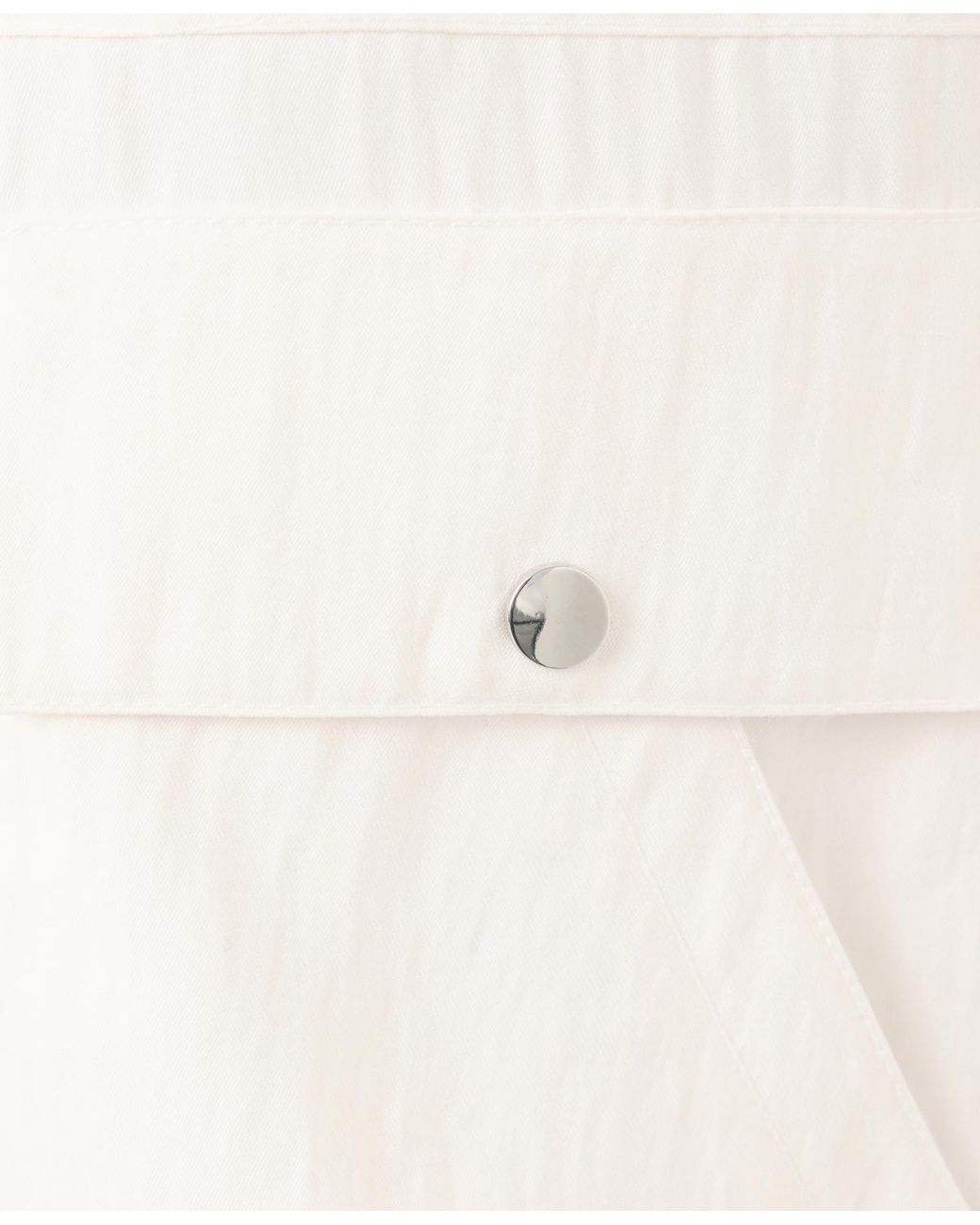 Mango White Oversized Funnel-neck Bomber Jacket
