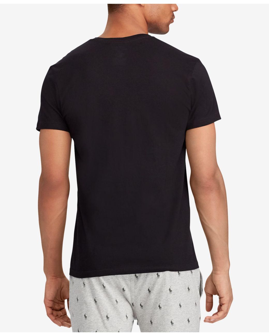 ralph lauren v neck t shirt 3 pack