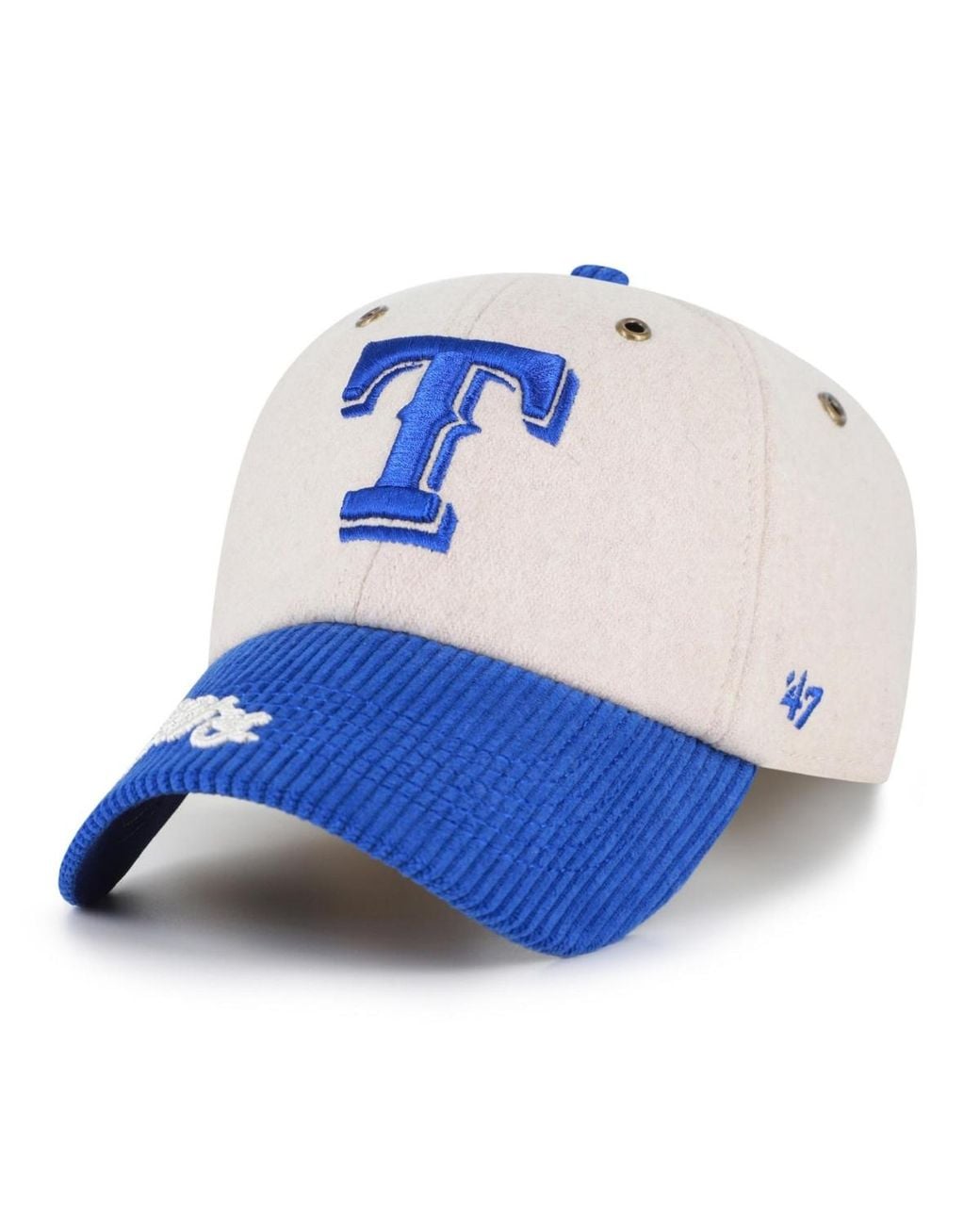 Texas Ranger Shop '47 Natural/royal Texas Rangers Rope Script Clean Up Adjustable Hat in ...