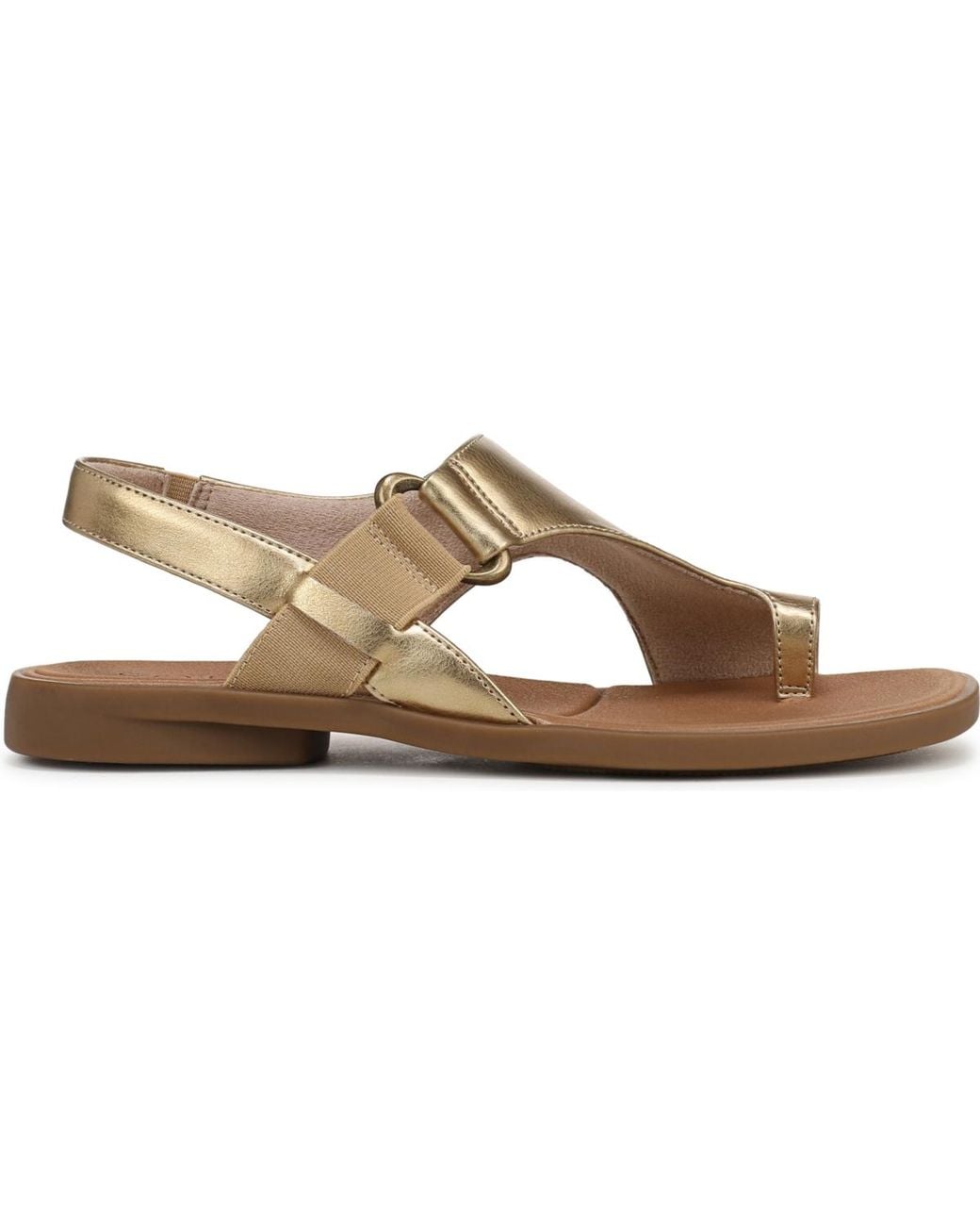 Naturalizer Metallic Freya Toe Loop Footbed Slingback Sandals