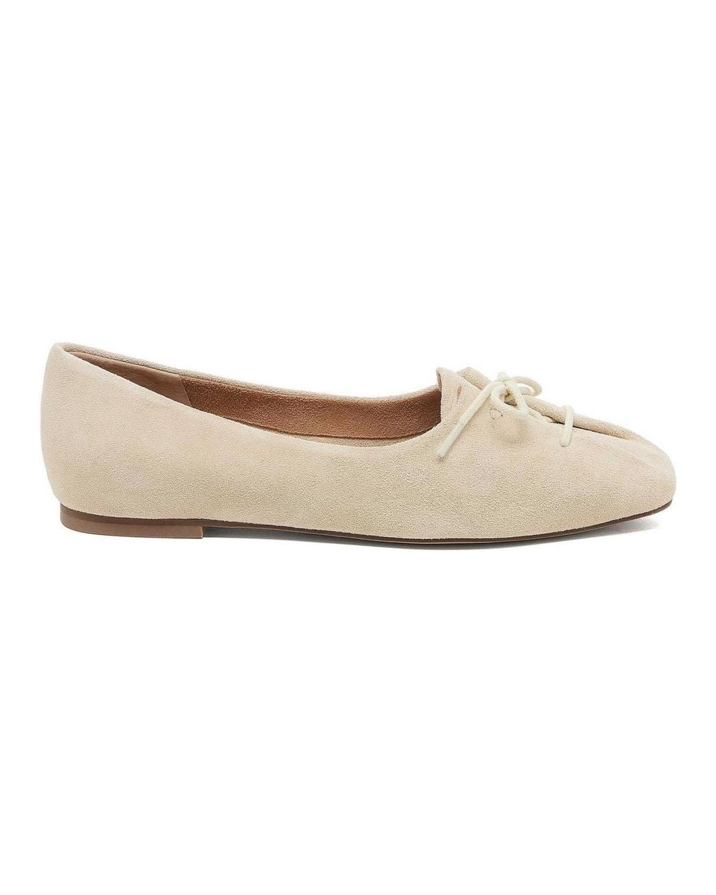 Square Dagger Kelsi Dagger Brooklyn Freddie Ballet Flat in White | Lyst