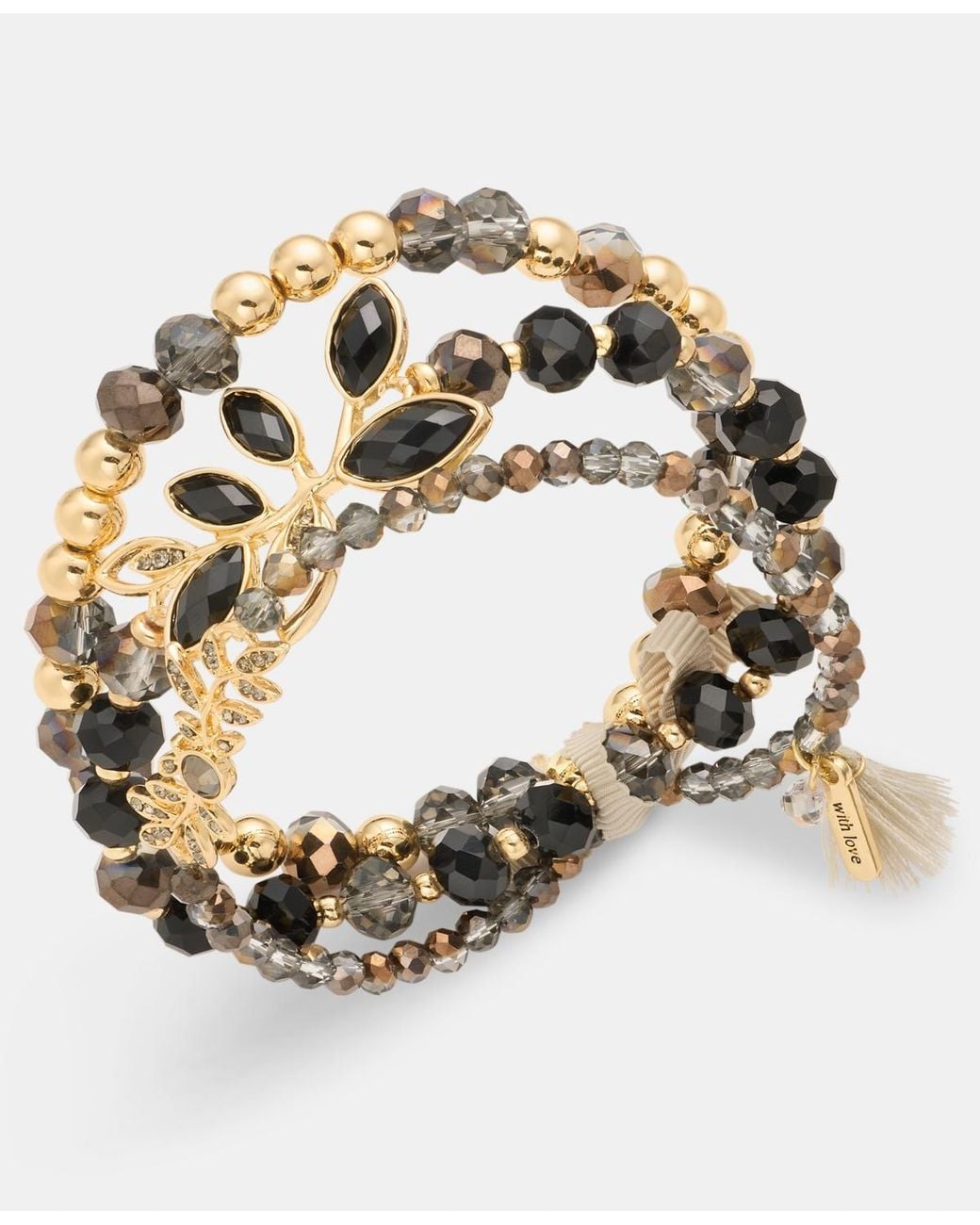 Lonna & Lilly Metallic Beaded Stretch Bracelets