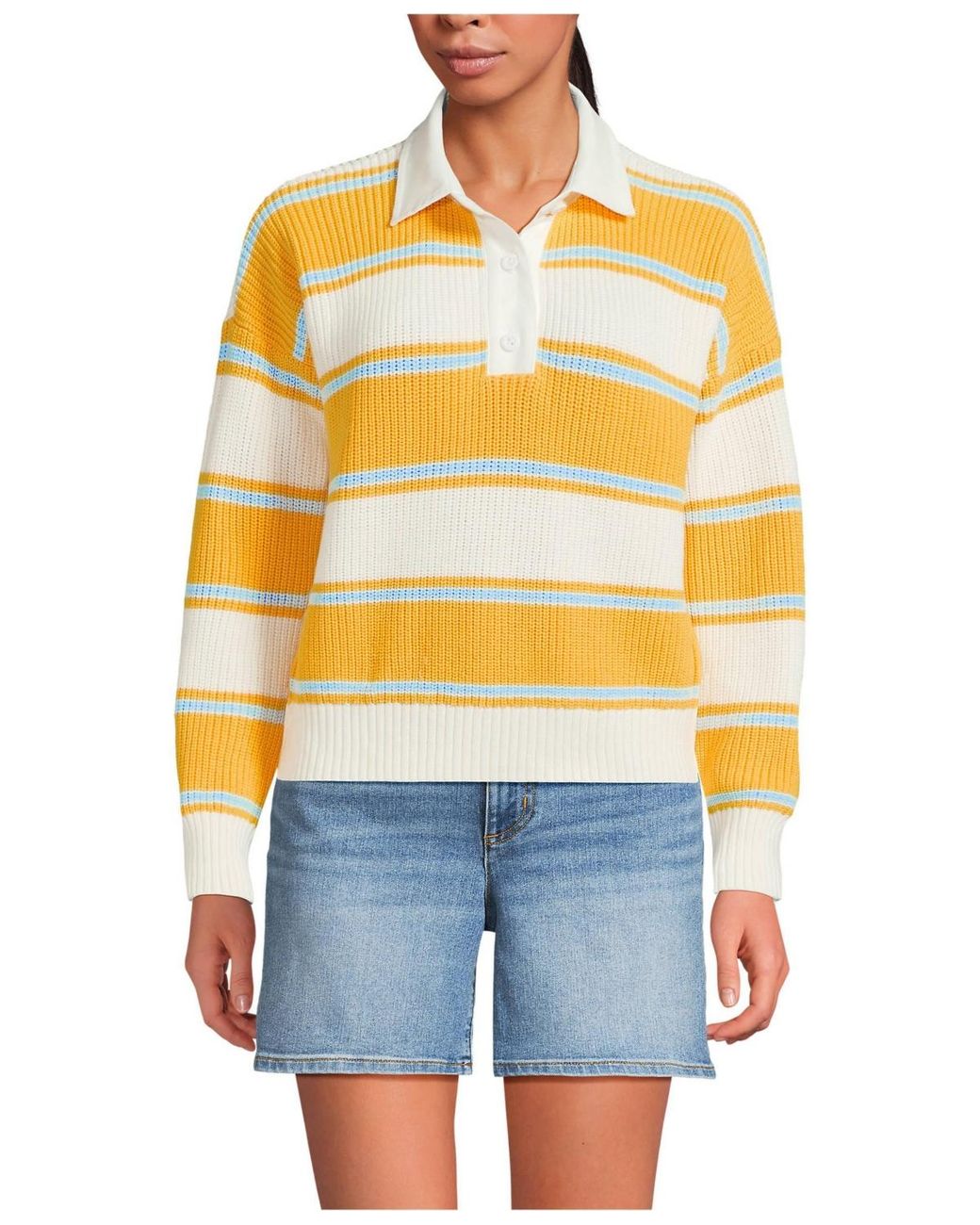 Lands' End Blue Drifter Rugby