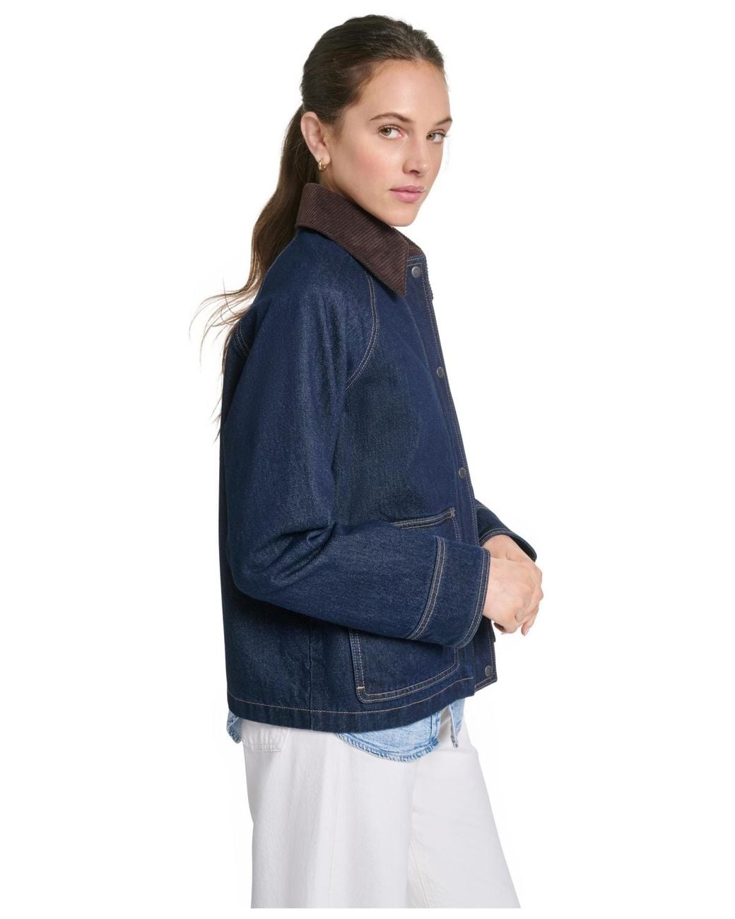 Levi's Blue Regular Short Cotton Barn Jacket