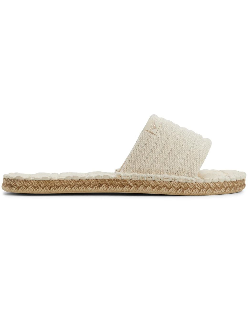 Roxy White Shoresoft Slip-on Flat Sandals