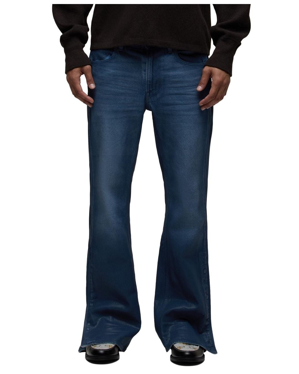 Hudson Blue Walker Track Zip-fly Bootcut Jeans for men