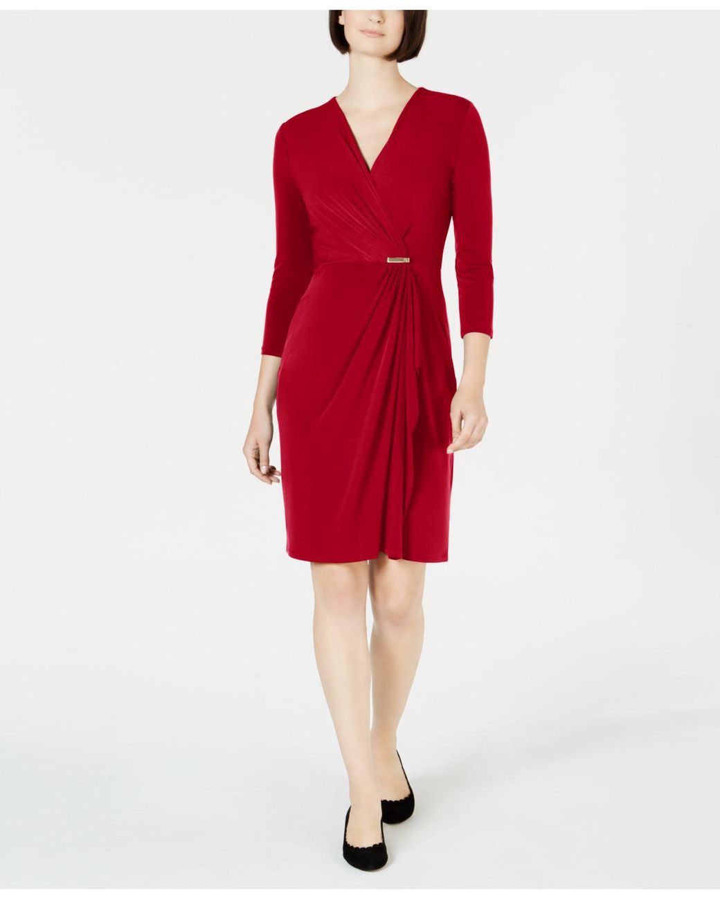 macy's red dress sale