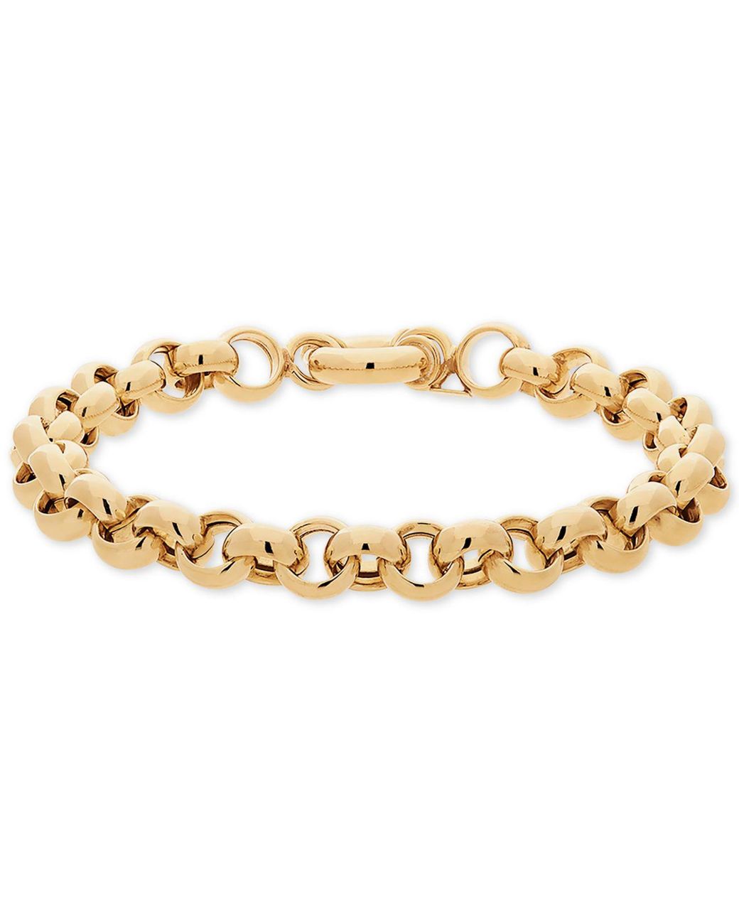 Macy's 3-Pc. Set Beaded, Torchon & Paperclip Cuff Bangle Bracelets in 14k  Gold-Plated Sterling Silver - Macy's