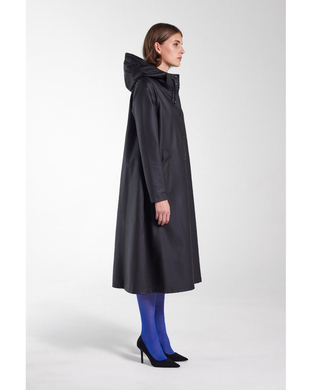 Stutterheim Blue Mosebacke Long Raincoat