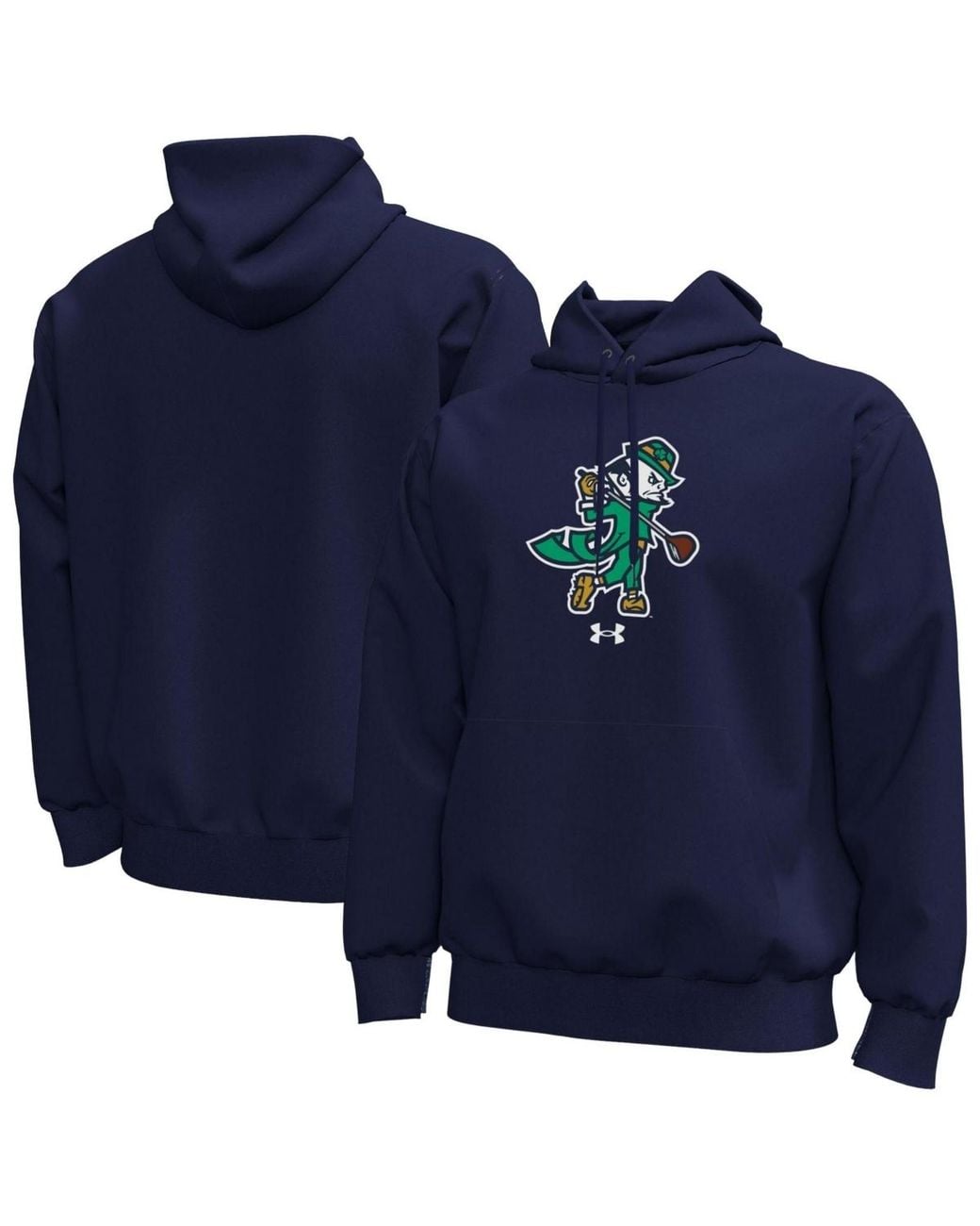 Under Armour Notre Dame Fighting Irish Core Icon Fleece Pullover Hoodie ...