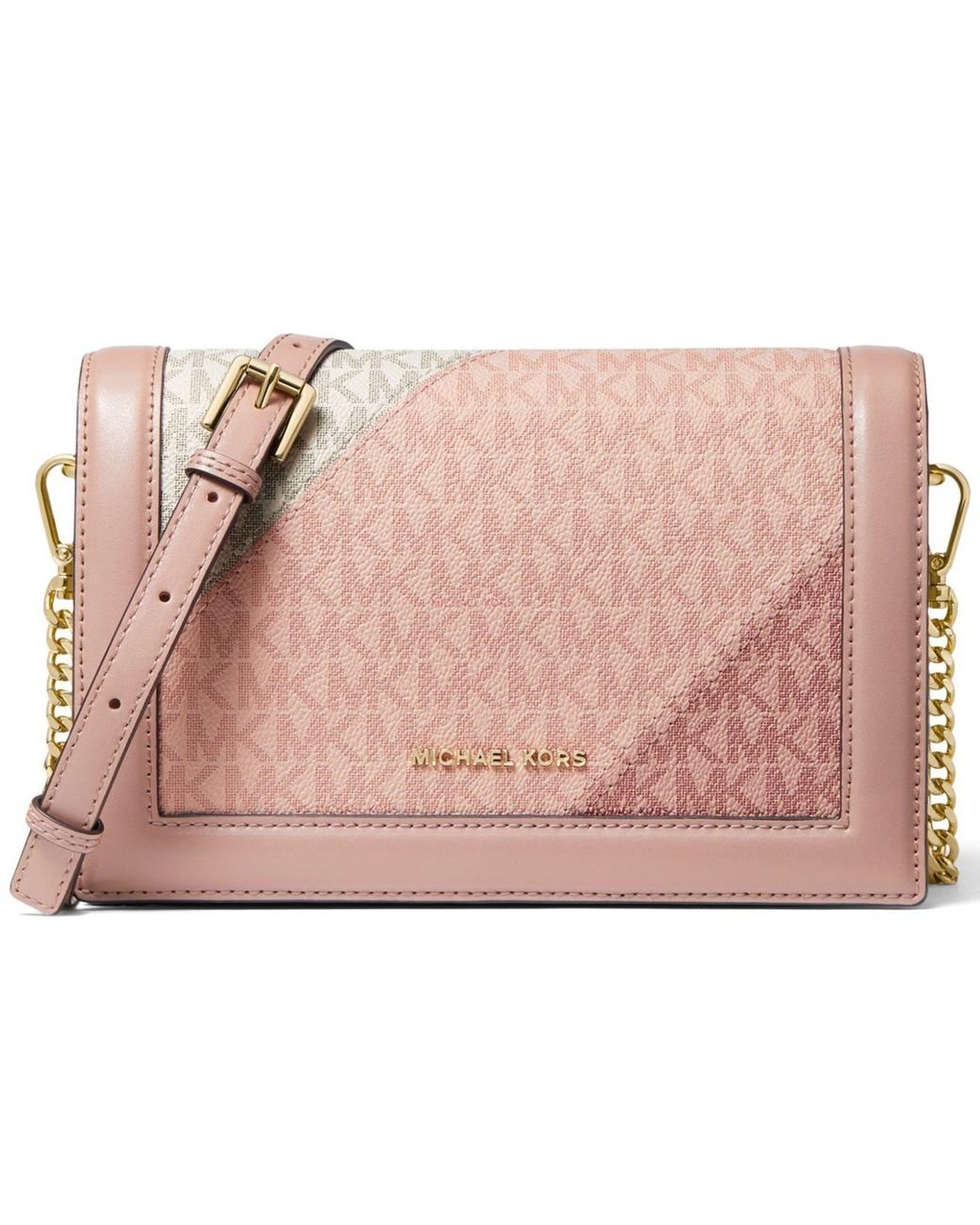 michael-kors-michael-small-signature-fullflap-chain-leather-crossbody-lyst-canada